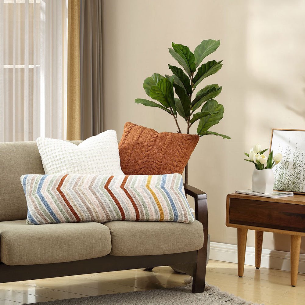 Snug Waffle Throw Pillow
