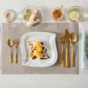 Elvira Marble Grey Dessert Plates Set of 6