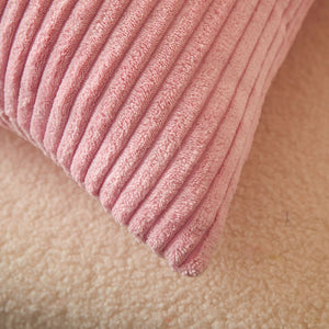 Set of 2  Stripe Throw Pillows (With 450g Inserts) 7 colors options size 18"x18"