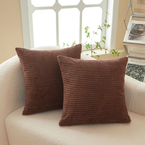 Stripe Throw Pillow covers 7 colors options size 18"x18"  2 covers only