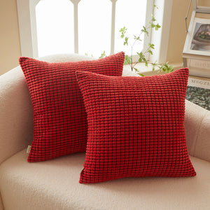 Polyester Blend soft hand feeling Throw Pillow covers pack of 2 size 18"x18"
