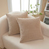 Polyester Blend soft hand feeling Throw Pillow covers pack of 2 size 18"x18"
