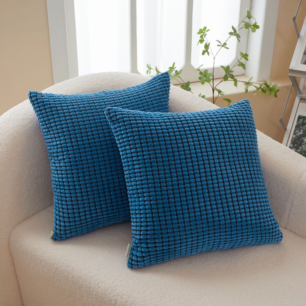 Polyester Blend soft hand feeling Throw Pillow covers pack of 2 size 18"x18"