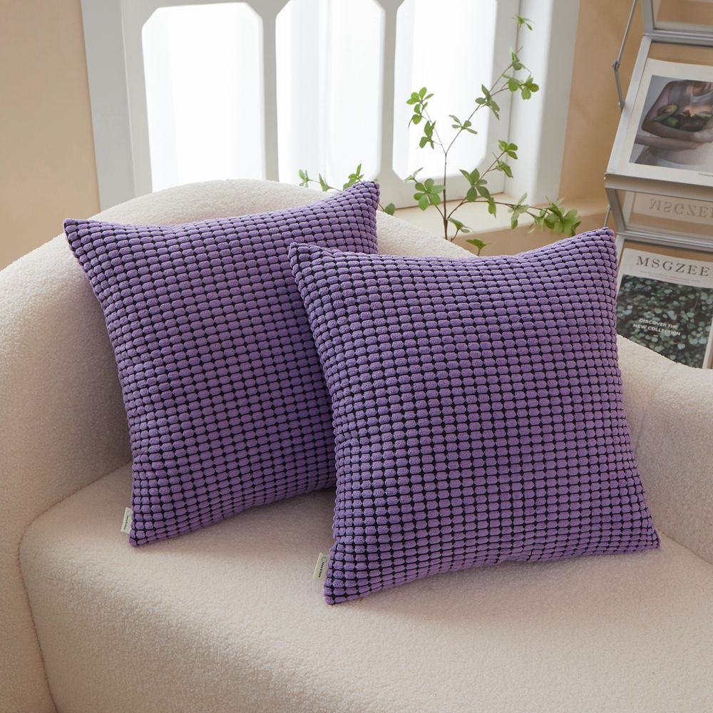 Polyester Blend soft hand feeling Throw Pillow covers pack of 2 size 18"x18"