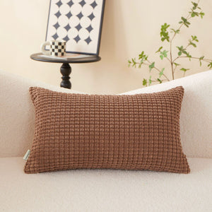 Pack of 1 Polyester Blend soft hand feeling Throw Pillow (With insert)  size 18"x18" or 12"x20"