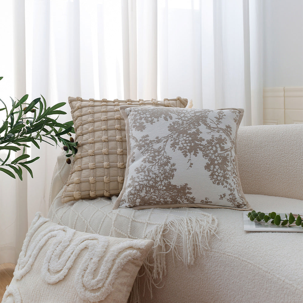 Tranquil Touches: Pack of 2 Throw Pillow with 450g Insert size of 18"x18"