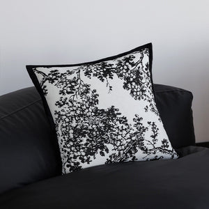 textured embroidery, subtle floral throw pillow covers Pack of 2of 18"x18"