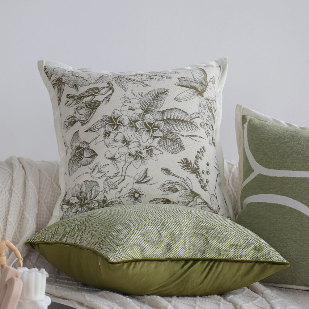 Tranquil Touches: Pack of 1 Throw Pillows with Inserts