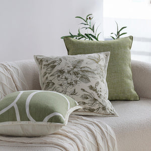 Tranquil Touches: Pack of 1 Throw Pillows with Inserts