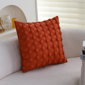 Set of 2 textured serenity collection - modern plush throw pillows with tufted, striped, and quilted patterns