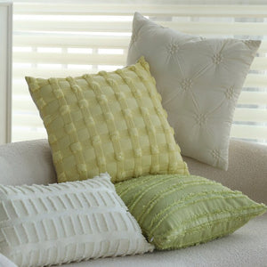 Pack of 2 18"x18" Luxurious Textured Decorative Throw Pillow Set optional of inserts