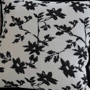 textured embroidery, subtle floral throw pillows Pack of 2 of 18"x18" with 450g insert