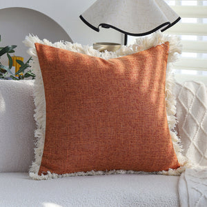 Boho-chic style lumbar throw pillow covers Pack of 2 size 12"x20" and 18"x18"
