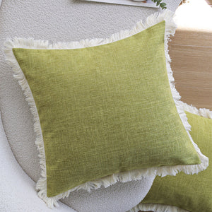 Boho-chic style lumbar throw pillow covers Pack of 2  size 12"x20" and 18"x18"