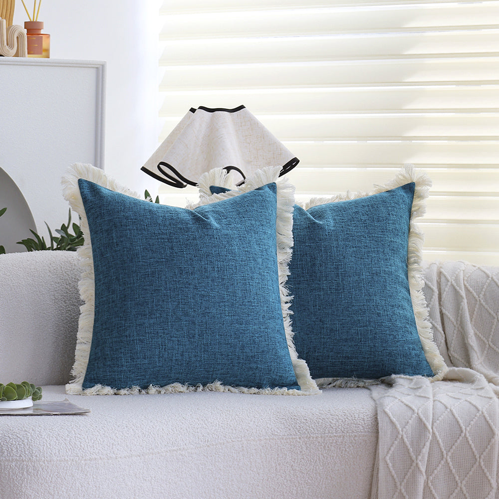Boho-chic style lumbar throw pillow Pack of 1 size 12"x20" and 18"x18"