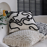 boho-chic style throw pillow coverwith450g insert  Pack of 1 size 18"x18"