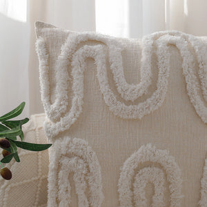 boho-chic style throw pillow coverwith450g insert  Pack of 1 size 18"x18"