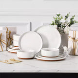 Tara Pink 12 Piece Dinnerware Set