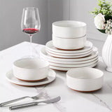 Tara Pink 12 Piece Dinnerware Set