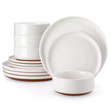 Tara 12 Piece Stoneware Dinnerware Set