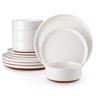 Tara 12 Piece Stoneware Dinnerware Set