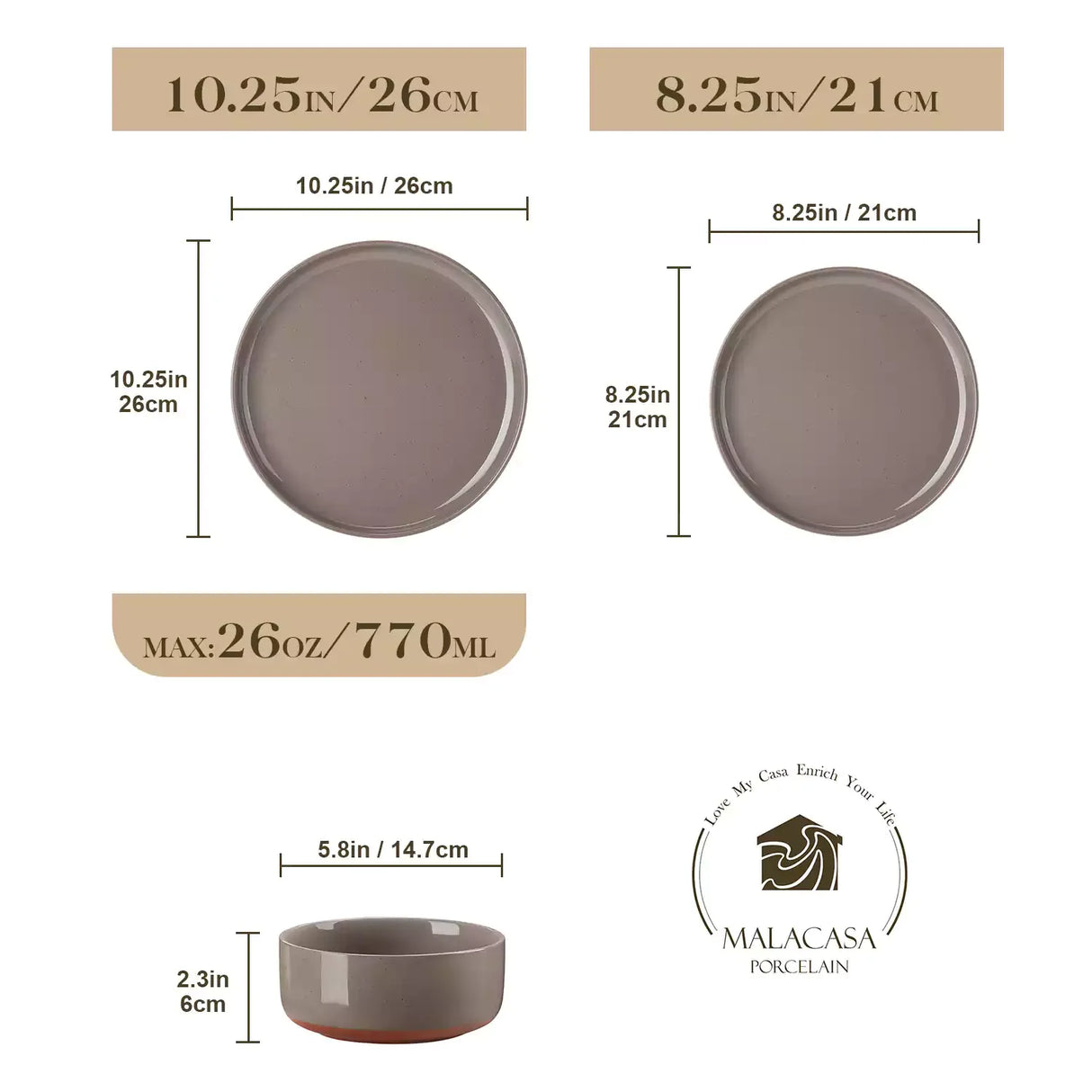 Tara Multicolor 12-Piece Stoneware Dinnerware Set