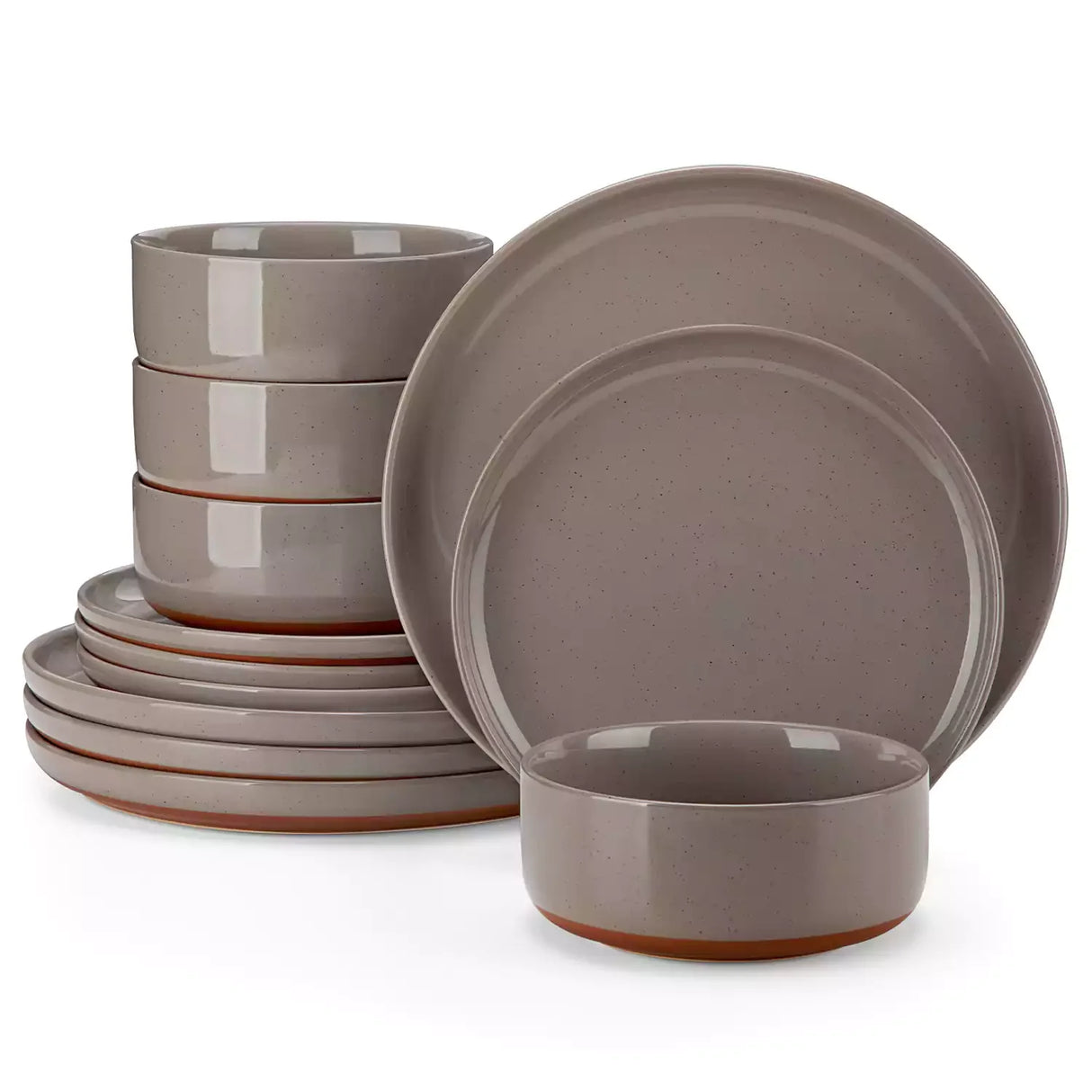 Tara Brown 24-Piece Stoneware Dinnerware Set for 8