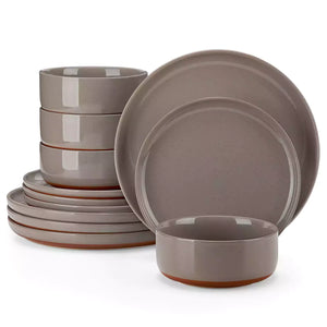 Tara Brown 24-Piece Stoneware Dinnerware Set for 8