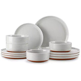 Tara Multicolor 12-Piece Stoneware Dinnerware Set
