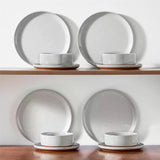 Tara Brown 24-Piece Stoneware Dinnerware Set for 8