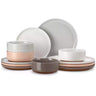 Tara Multicolor 12-Piece Stoneware Dinnerware Set