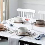 Tara Grey 12 Piece Dinnerware Set