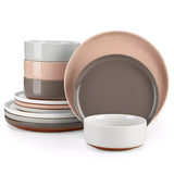 Tara Brown 24-Piece Stoneware Dinnerware Set for 8
