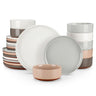 Tara 12 Piece Stoneware Dinnerware Set
