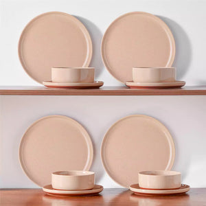 Tara Multicolor 24 Piece Dinnerware Set for 8