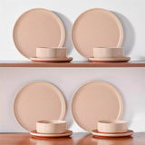 Tara Pink 24 Piece Dinnerware Set for 8