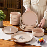 Tara 12 Piece Stoneware Dinnerware Set