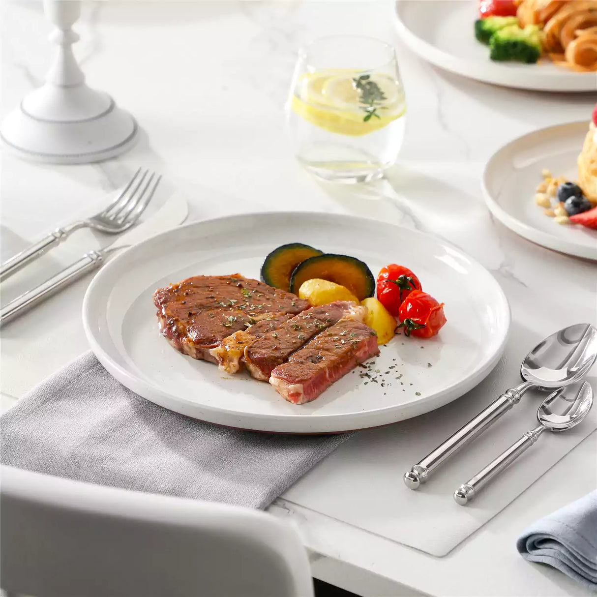 Tara Grey 18 Piece Dinnerware Set