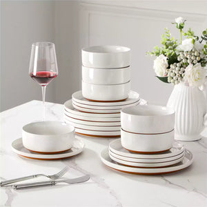 Tara Pink 18 Piece Dinnerware Set