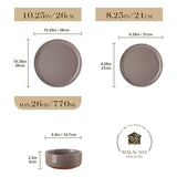 Tara 18 Piece Stoneware Dinnerware Set