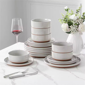 Tara Grey 18 Piece Dinnerware Set