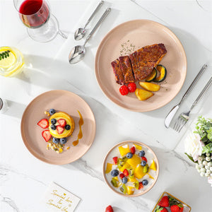 Tara Pink 18 Piece Dinnerware Set