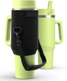 40 oz Tumbler Cup with Handle and Carrier Bag, 24-Hour Insulated Water Bottle with Straw Lid, Neoprene Carrying Sleeve and Hand Strap