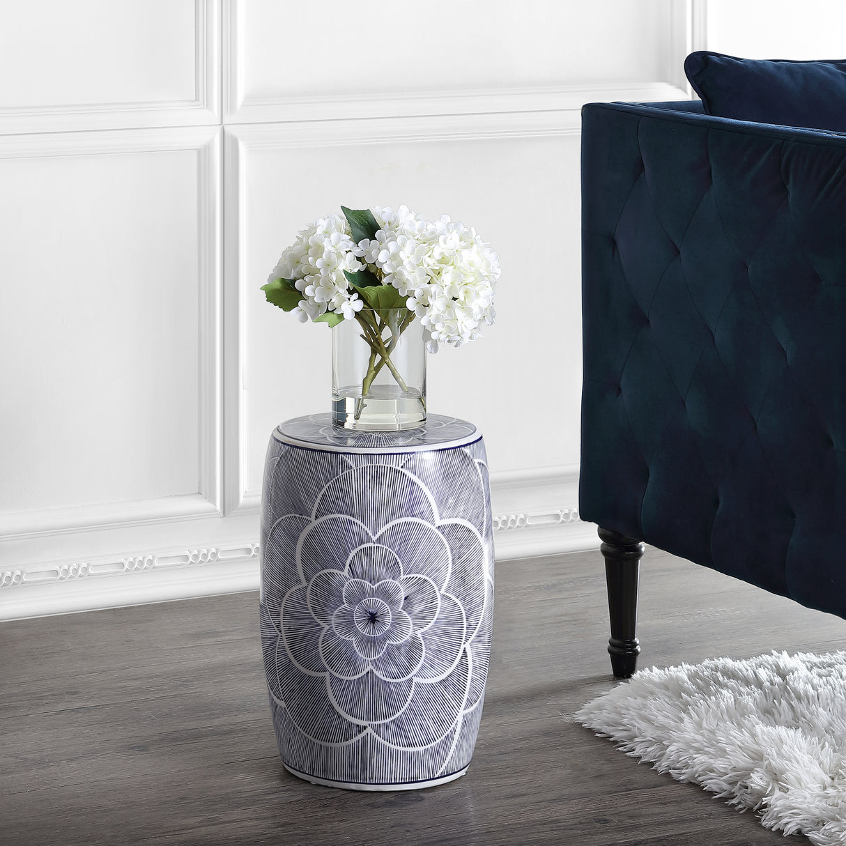 Camellia-ceramic-drum-garden-stool-Outdoor-Tables