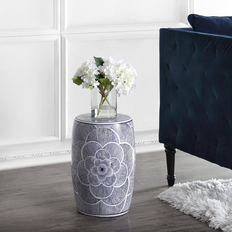 Camellia-ceramic-drum-garden-stool-Outdoor-Tables
