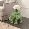 White-ceramic-garden-stool-Outdoor-Tables