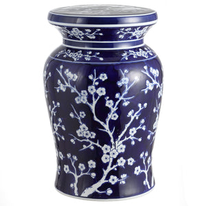 Cherry ceramic garden stool classic