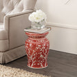 Cherry-ceramic-garden-stool-classic-Outdoor-Tables
