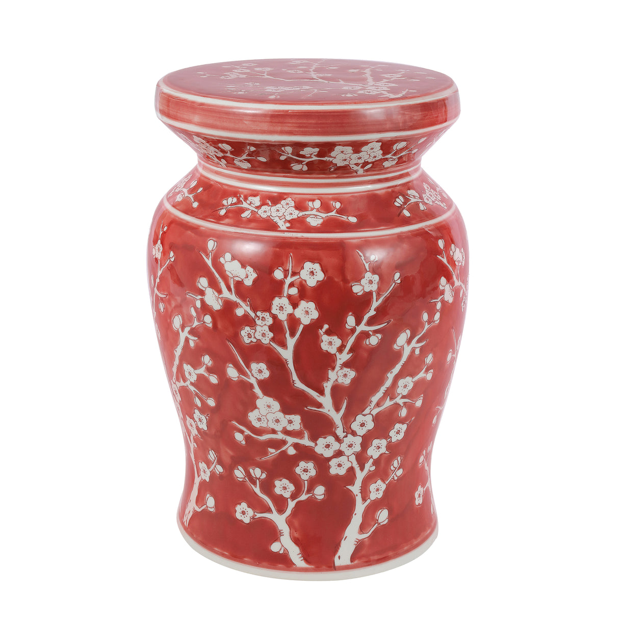 Cherry ceramic garden stool classic