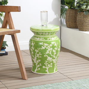 Cherry ceramic garden stool classic